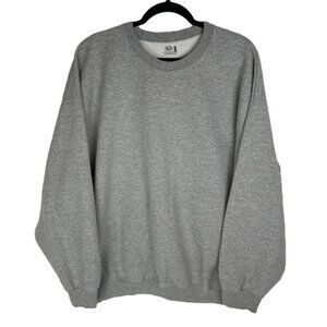 Fruit of the Loom Men's Grey Fleece Crew Sweatshirt